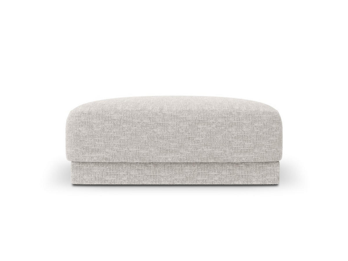 POUF Miley aus Chenille-Stoff hellgrau - Hellgrau, Textil (90/40/90cm) - Micadoni