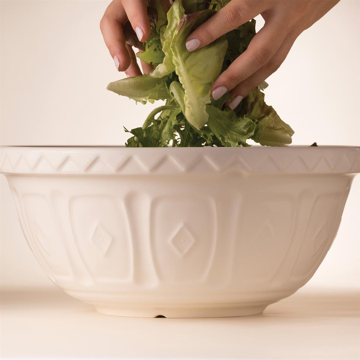 RÜHRSCHÜSSEL, creme, 2 Liter, Ø 24 cm - Creme, Keramik (24/10.8cm) - Mason Cash