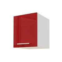 KLAPPHÄNGESCHRANK Brerra W4B/30 RAL 3002 karminrot Hochglanz / Weiß 30 / 32,5 / 36cm - Rot/Weiß, Holz/Holzwerkstoff (30/36/32.5cm) - Feldmann-Wohnen