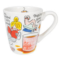 BECHER Bücher in Bunt - 350 ml - Multicolor, Keramik (0.35L) - Blond Amsterdam
