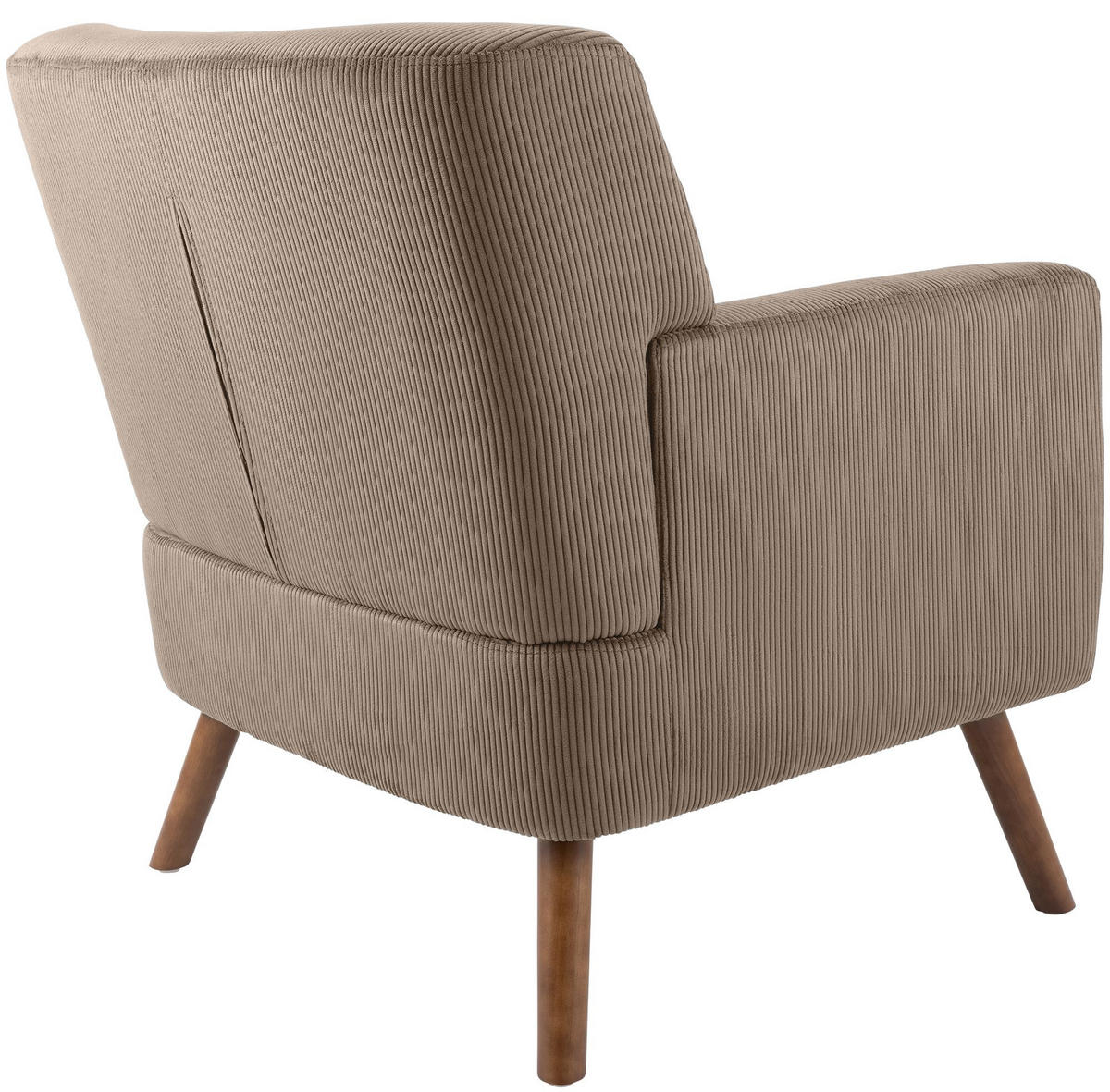 SESSEL Cord Taupe - Taupe/Braun, Textil (72/80/74cm) - CLP
