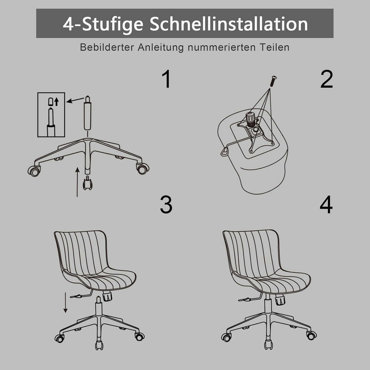 BÜROSTUHL ergonomisch mit PU-Leder, schwarz - Schwarz, Kunststoff (53/93/46cm)