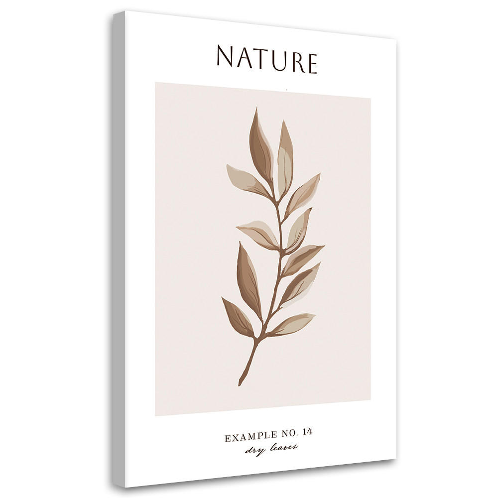 WANDBILD trockene blätter natur - Beige, Textil (40/60cm) - Feeby