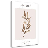 WANDBILD trockene blätter natur - Beige, Textil (40/60cm) - Feeby