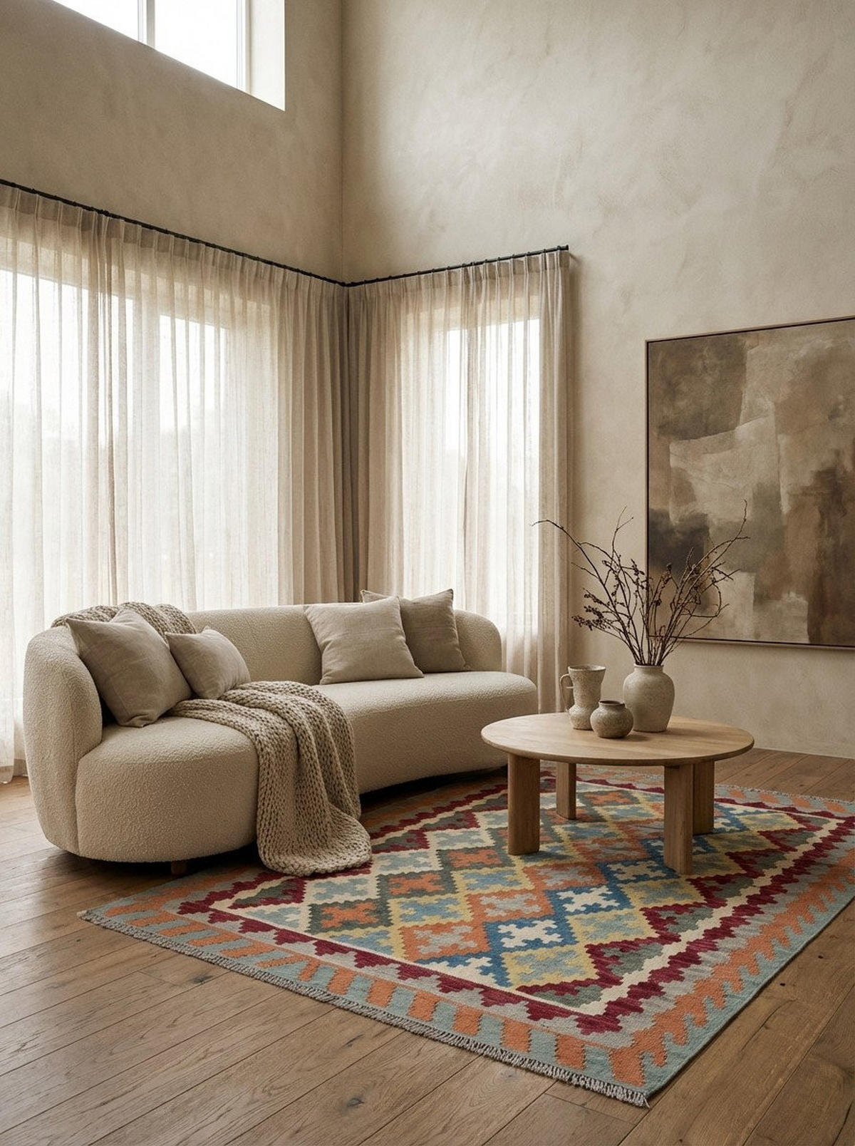 HANDWEBTEPPICH Kelim Gashgai Mehrfarbig 178/128 cm Schurwolle - Multicolor, Textil (128/178cm) - Looma