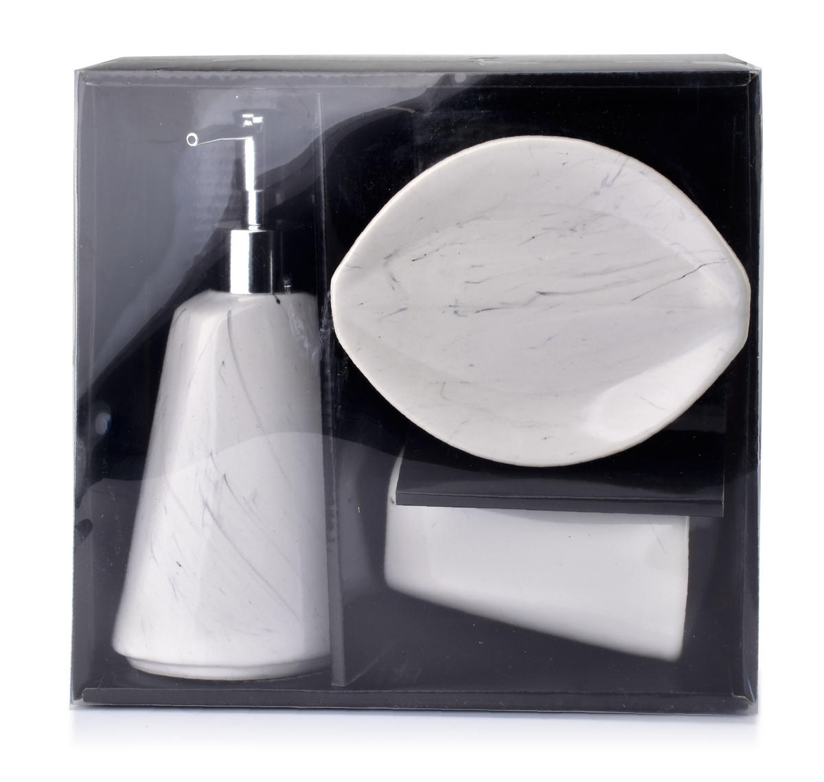 BADEZIMMERZUBEHÖR Odette Weiß 21.5/22/8.5 cm Keramik - Weiß, Keramik (22/8.5/21.5cm) - Mondex