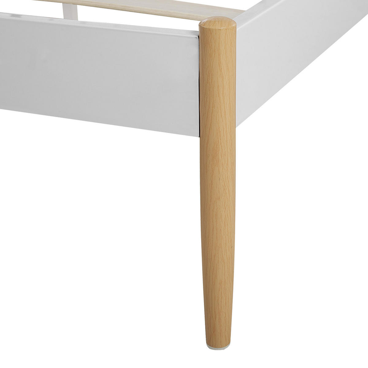 METALLBETT 160/200 cm Weiß Maurs - Weiß, Metall (160/200cm) - Beliani