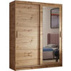SCHWEBETÜRENSCHRANK Hela 100/205/60 2-türig eiche Artisan mit Schubladen - Eiche Artisan, Holzwerkstoff (100/205/60cm) - Beautysofa