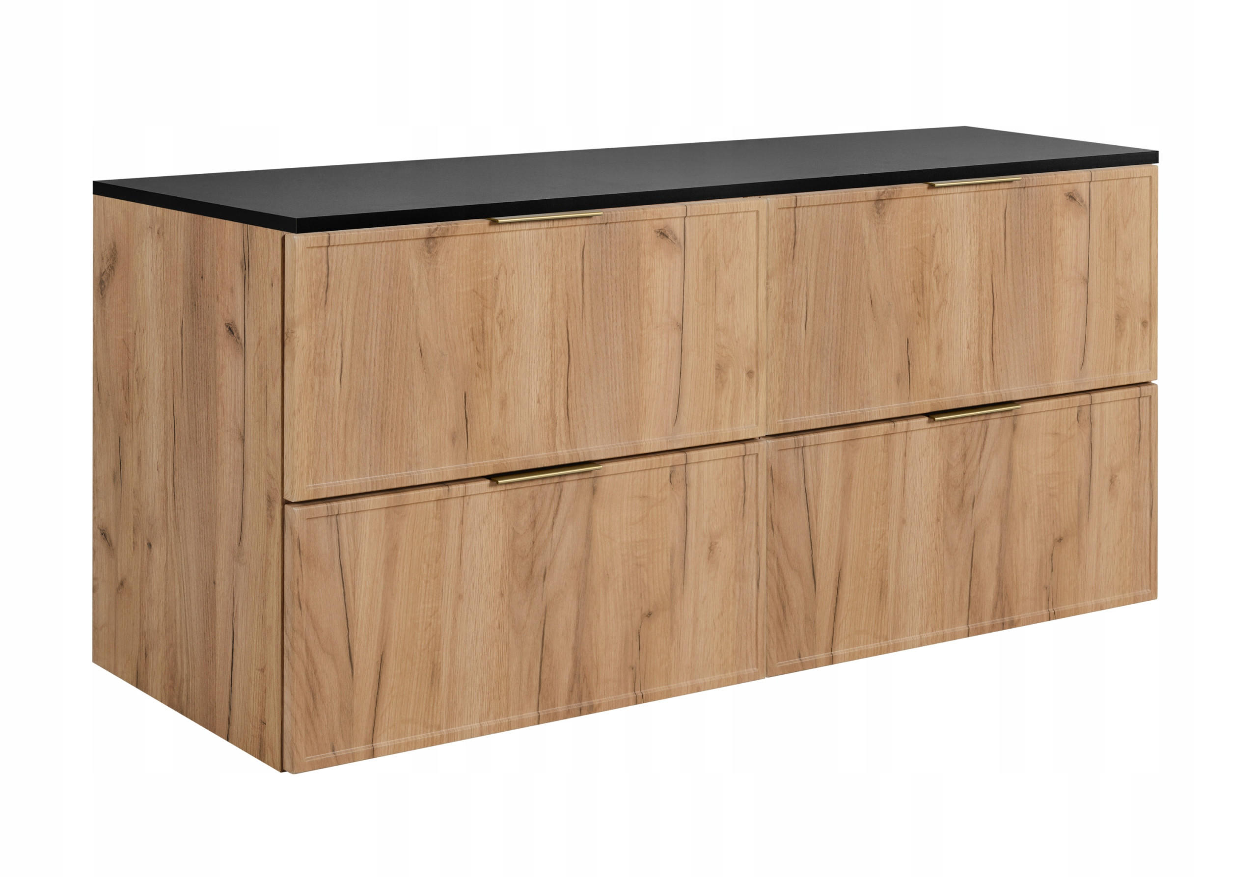 Rodan Waschbeckunterschrank Grau, Eiche 120x57x46 cm
