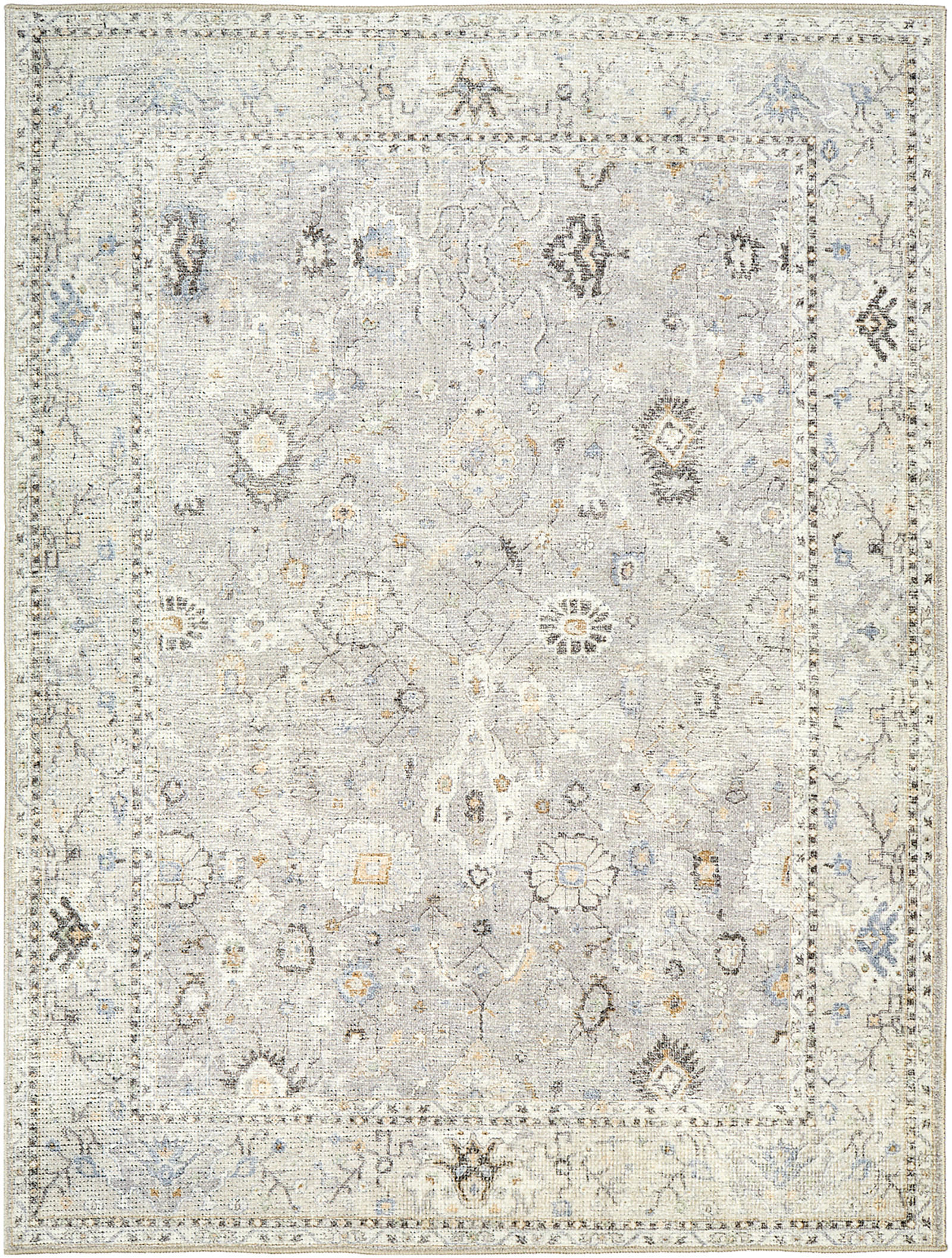 VINTAGE-TEPPICH Davina 160/220 cm Hellgrau - Grau, Textil (160/213cm) - LIVABLISS