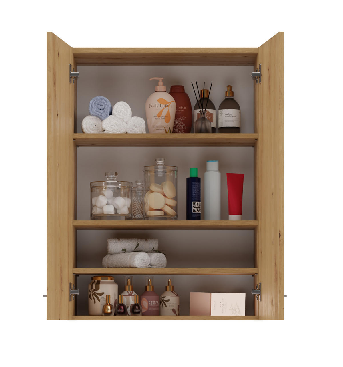 BADEZIMMERSCHRANK POLA MINI DD - EICHE ARTISAN - Eiche Artisan, Holzwerkstoff (64/90/30cm) - CDF