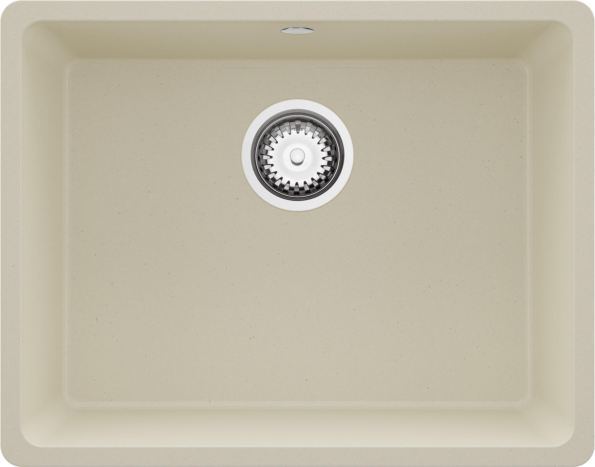 UNTERBAUSPÜLE GRANIT Venedig Easy, 2-er set Beige 56/44 cm 1 Becken + Ablauf-Set ab 60er Unterschrank - Chromfarben/Beige, Kunststoff (56/20/44cm) - Primagran