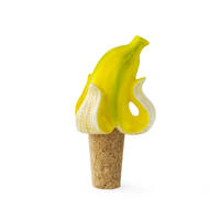 WEINSTOPPER Banana Romance, Dolomit, Kork, 5.5 cm - Weiß, Keramik (5/5.5/5cm) - Donkey Products