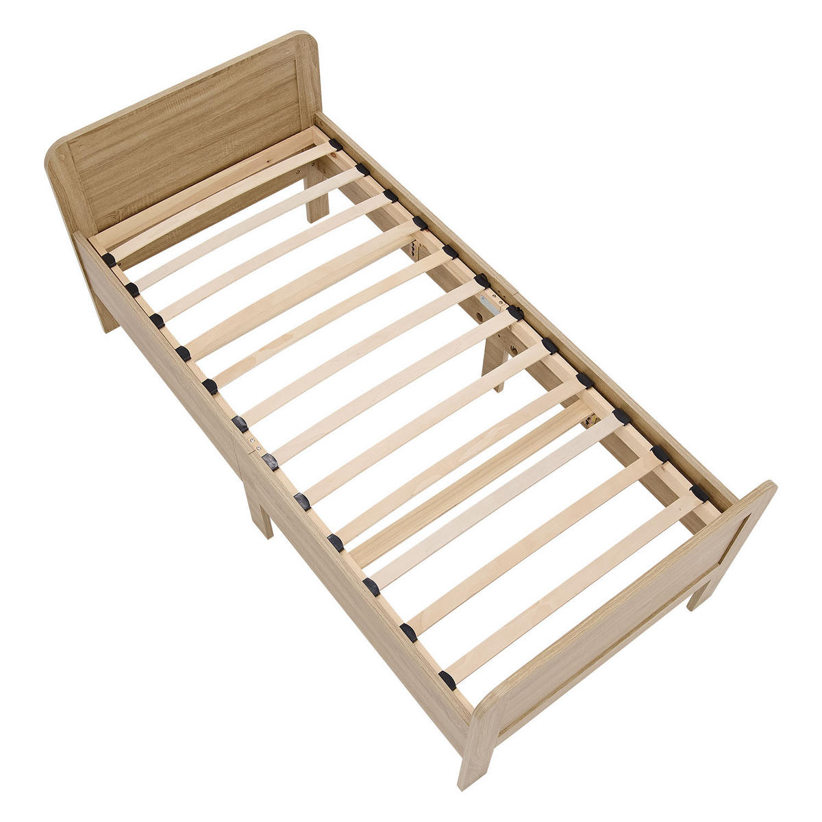 LATTENROST 90/200 cm Rollrost - Braun, Holz - Homestyle4u