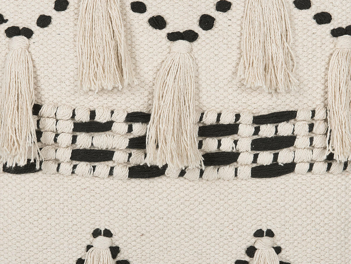 DEKOKISSEN 2er-Set Hellbeige 45/45 cm Thondi - Beige, Naturmaterialien/Textil (45/45cm) - Beliani