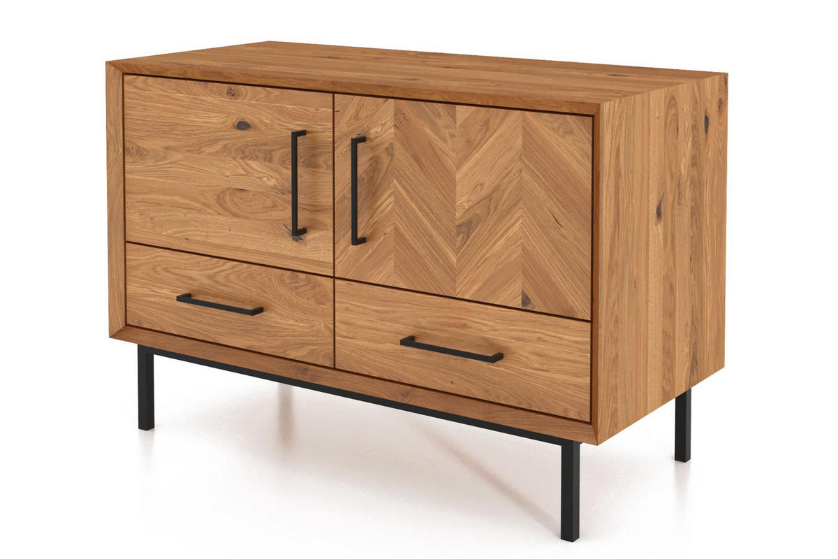 KOMMODE LEON Wildeiche - Wildeiche, Holz (97/65/45cm) - byoak
