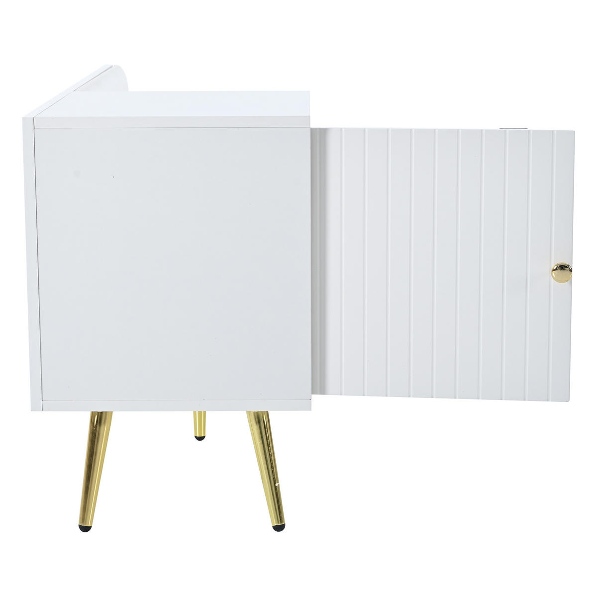 SCHUHBANK Weiß Stauraum Rückenlehne Modern - Weiß, Holzwerkstoff (100/58/38cm) - FLIEKS