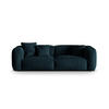 SOFA modular Martina aus Samt dunkel petrol 3 Sitzplätze - Petrol, Textil (240/75/106cm) - Micadoni