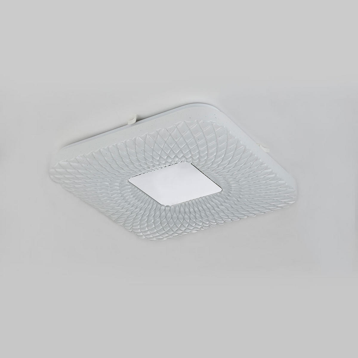 LED DECKENLEUCHTE FINDUS Weiß Metall - Weiß, Metall (33/33/4.6cm) - Globo Lighting