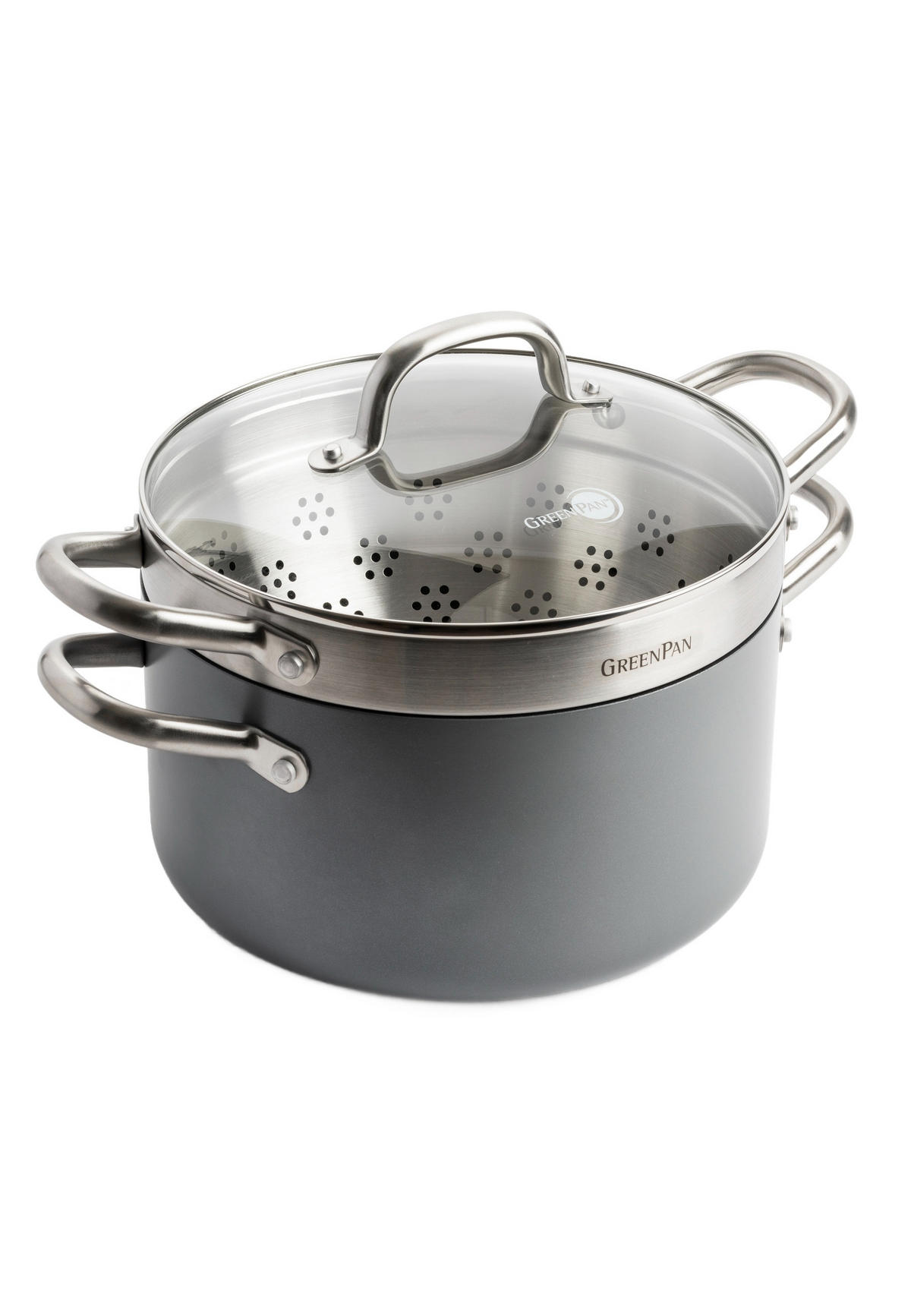 KOCHGESCHIRR-SET Mayflower Pro 13er Set - Grau, Metall - GreenPan