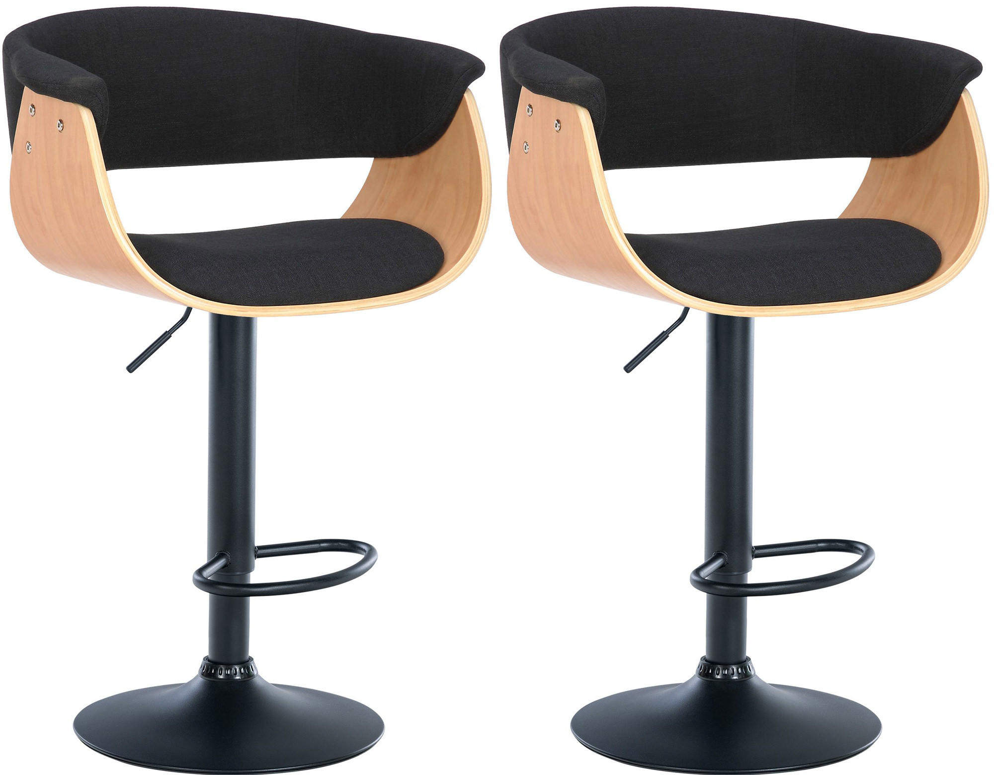 Deluke Barhocker Schwarz 60x90x51 cm