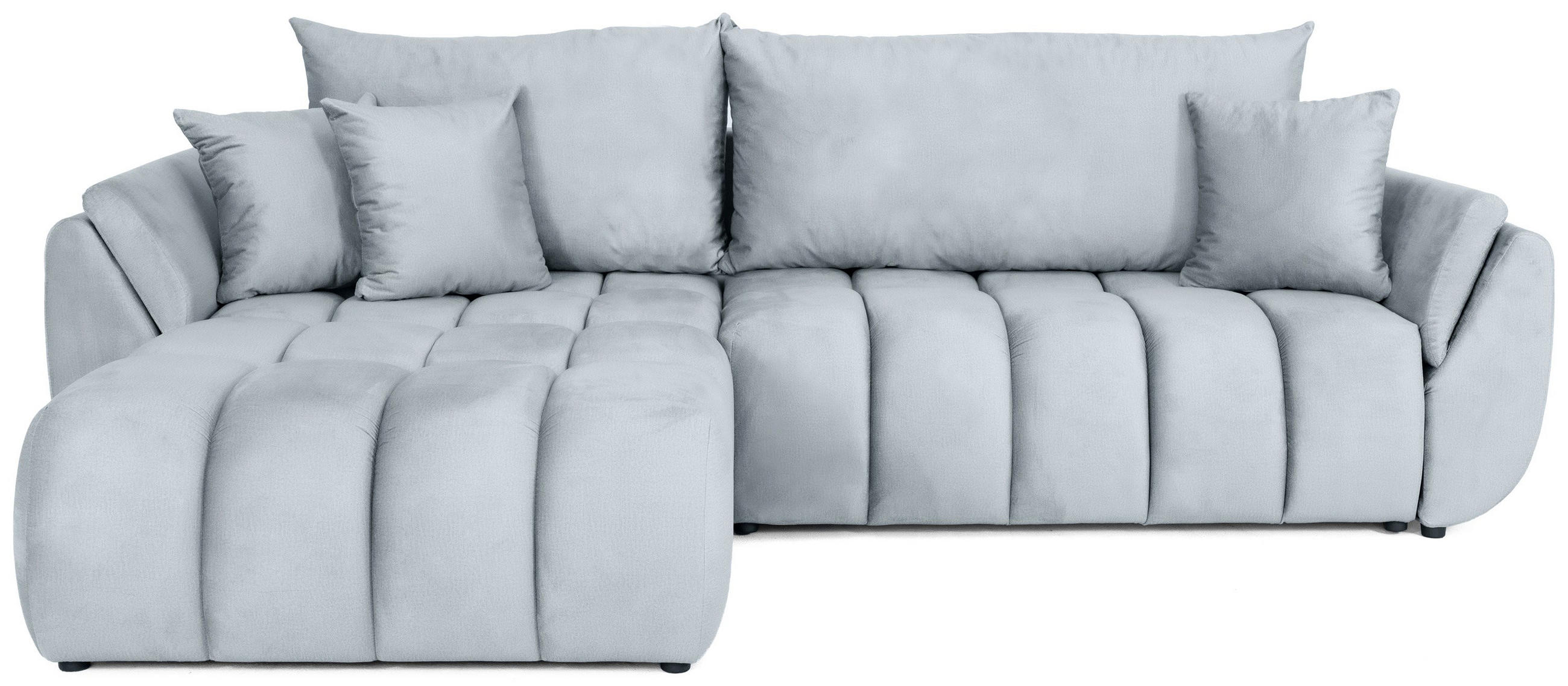 WFL Group Ecksofa Hellgrau 280x184 cm