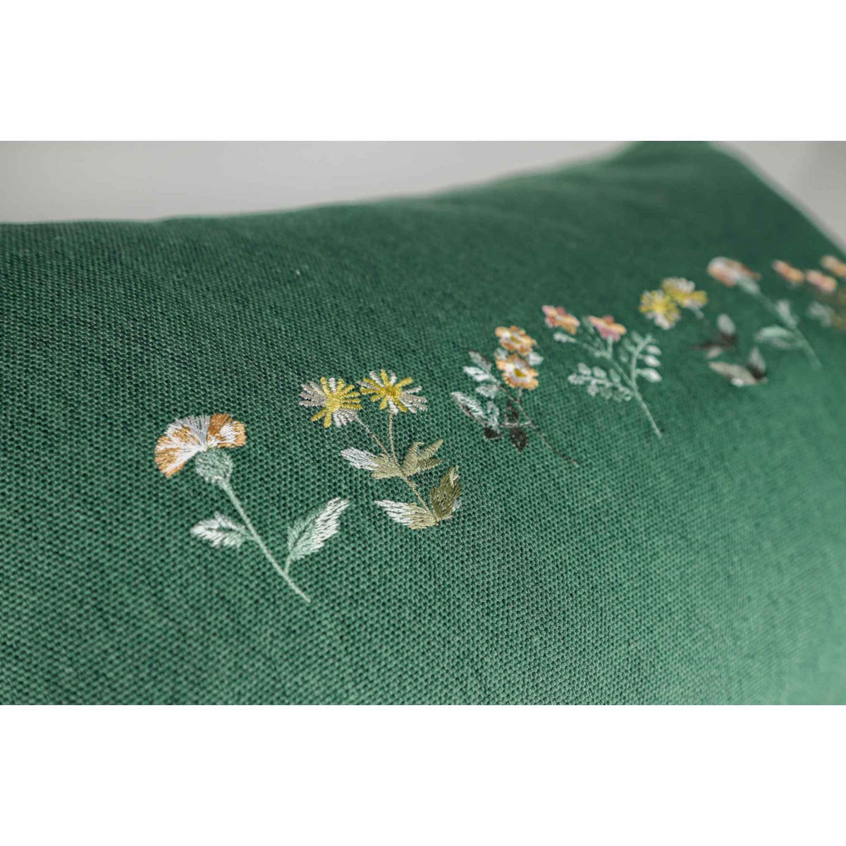 KISSENHÜLLE MEADOW - Dunkelgrün, Textil (50/30cm) - Tom Tailor