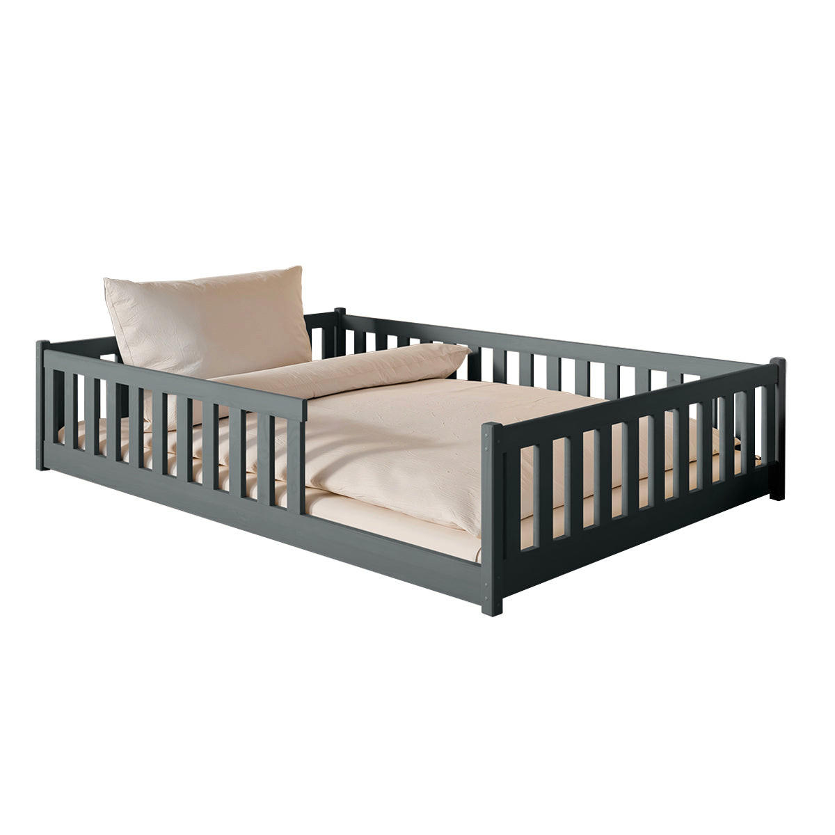 KREVET 140/200 Maya Antracit - antracit, drvo (140/200cm) - Petits-meubles