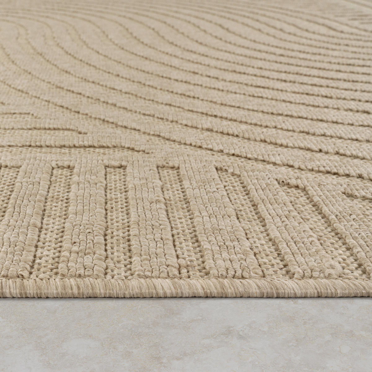 OUTDOORTEPPICH 160/230 cm Brugge 227 - Beige, Textil (160/230cm) - Paco Home