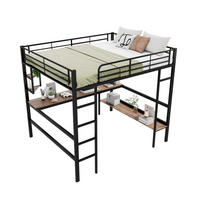 HOCHBETT 140x200 cm Tisch schwarz - Schwarz, Metall (140/200cm) - LEBENLANG