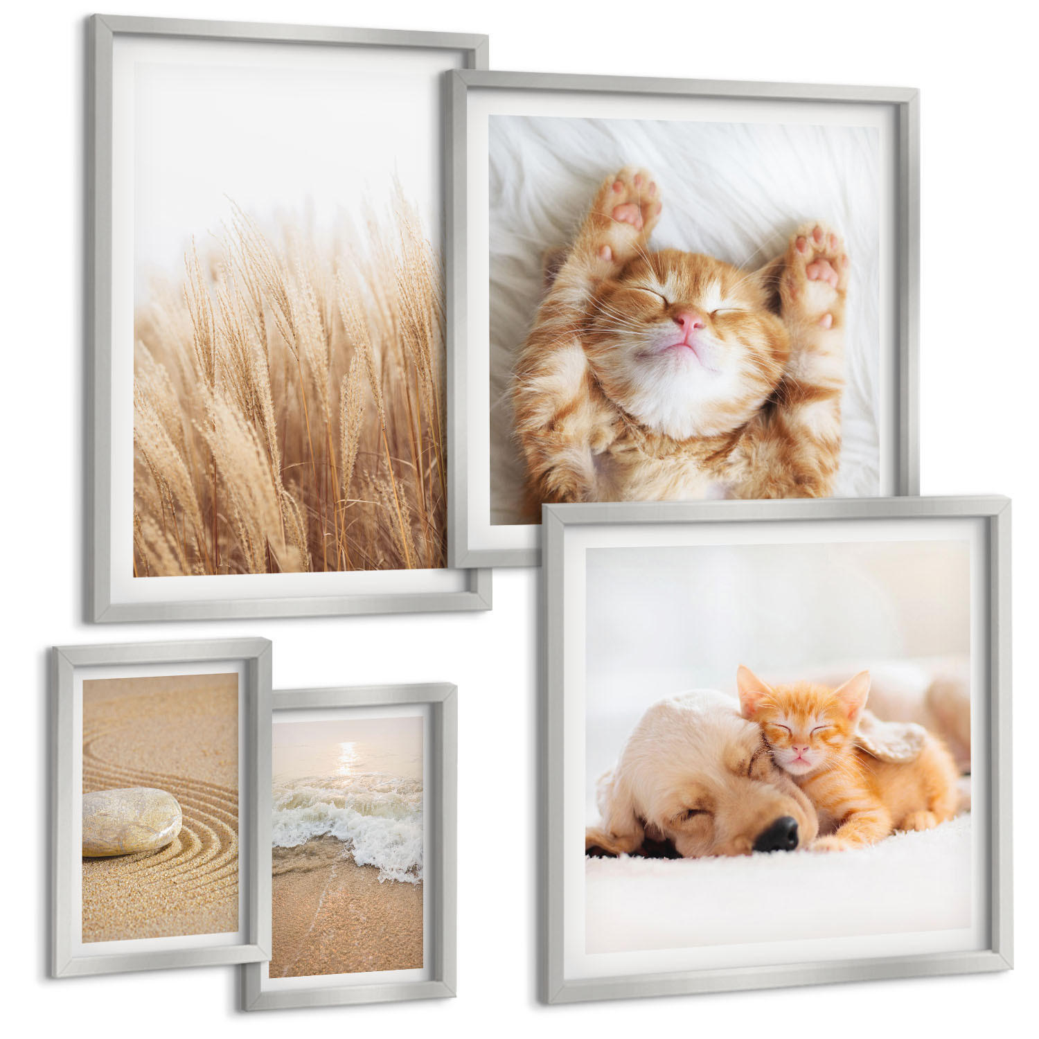 Tulup Bilder Silber 40x60 cm