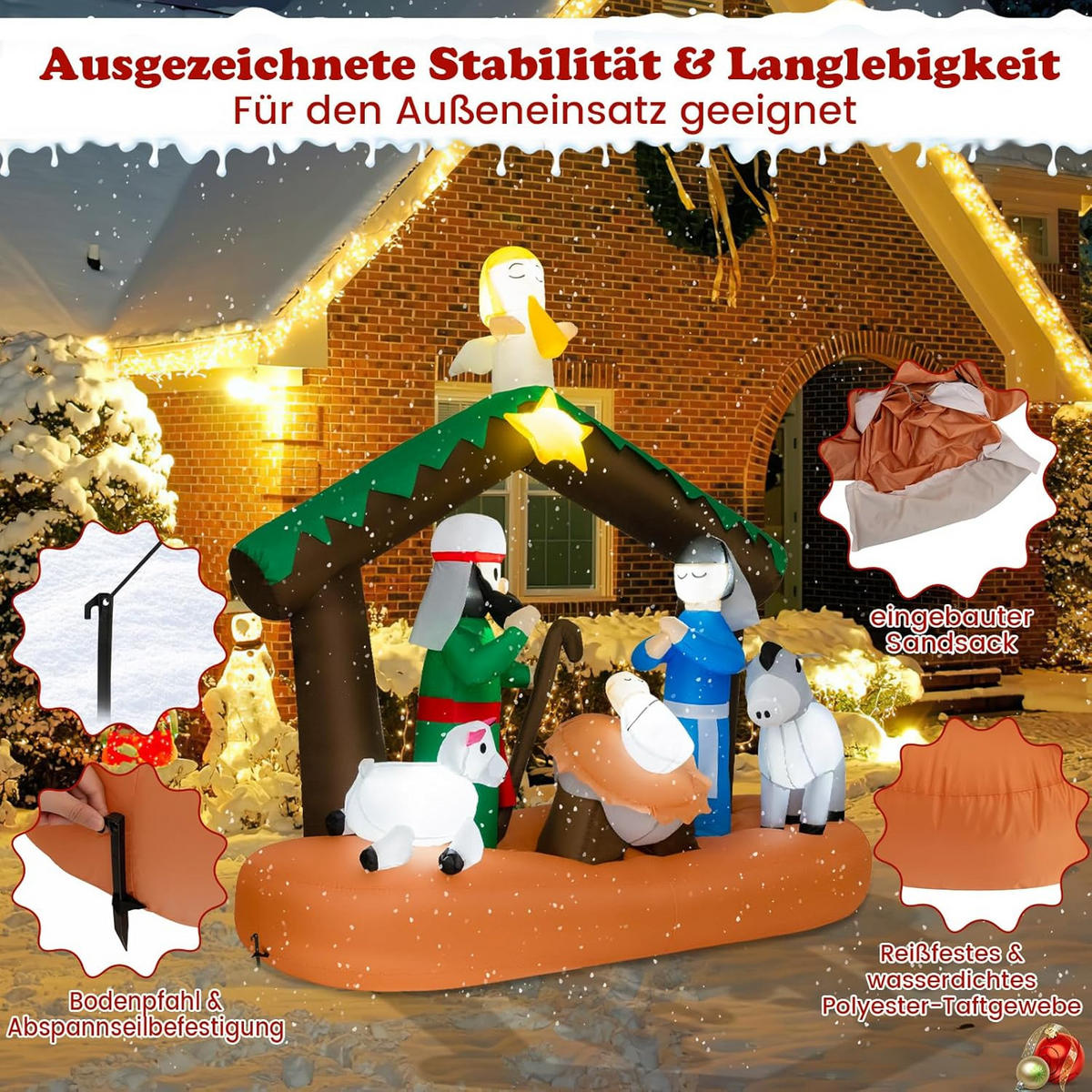 JESU 180 Multicolor - Multicolor, Kunststoff (76/180/172cm) - COSTWAY