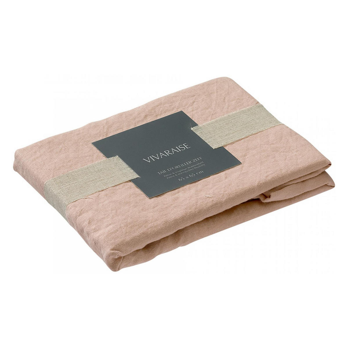 KISSENBEZUG Zeff weißdorn 65 x 65 cm - Rosa, Textil (65/65cm) - Vivaraise