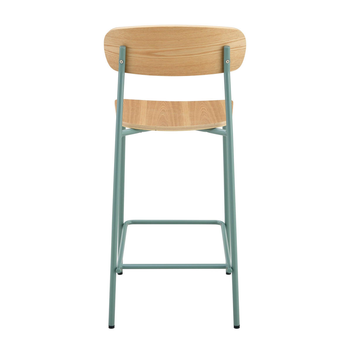 BARSTUHL 2-tlg., Hellblau - Blau, Metall (42/96/50cm) - Oviala
