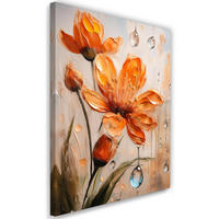 WANDBILD lilie orange blume - Orange, Textil (40/60cm) - Feeby