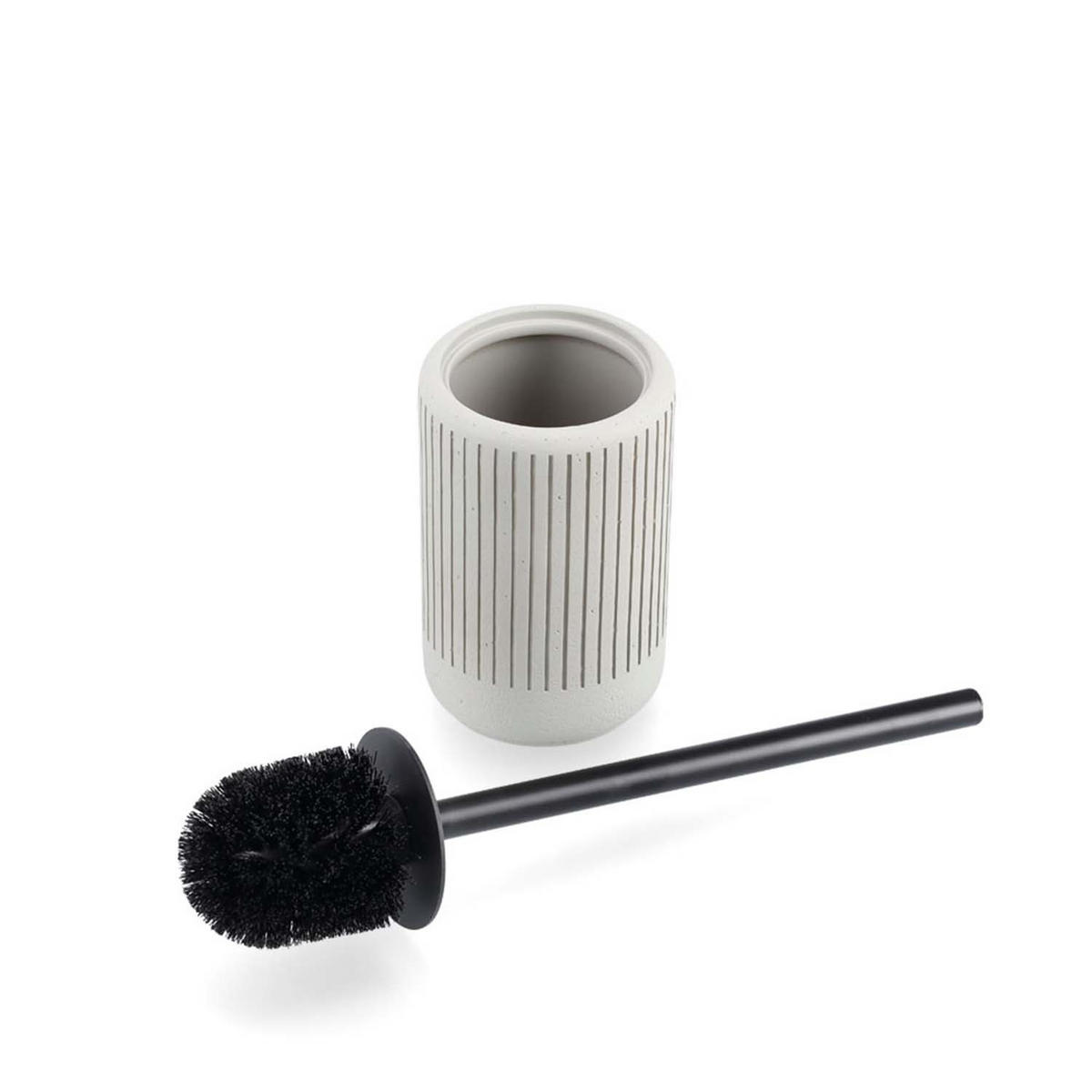 BADACCESSOIRES - Zement Hellgrau, 4-teiliges Set - Hellgrau, Stein (10.3/42/10.3cm) - Zeller Present