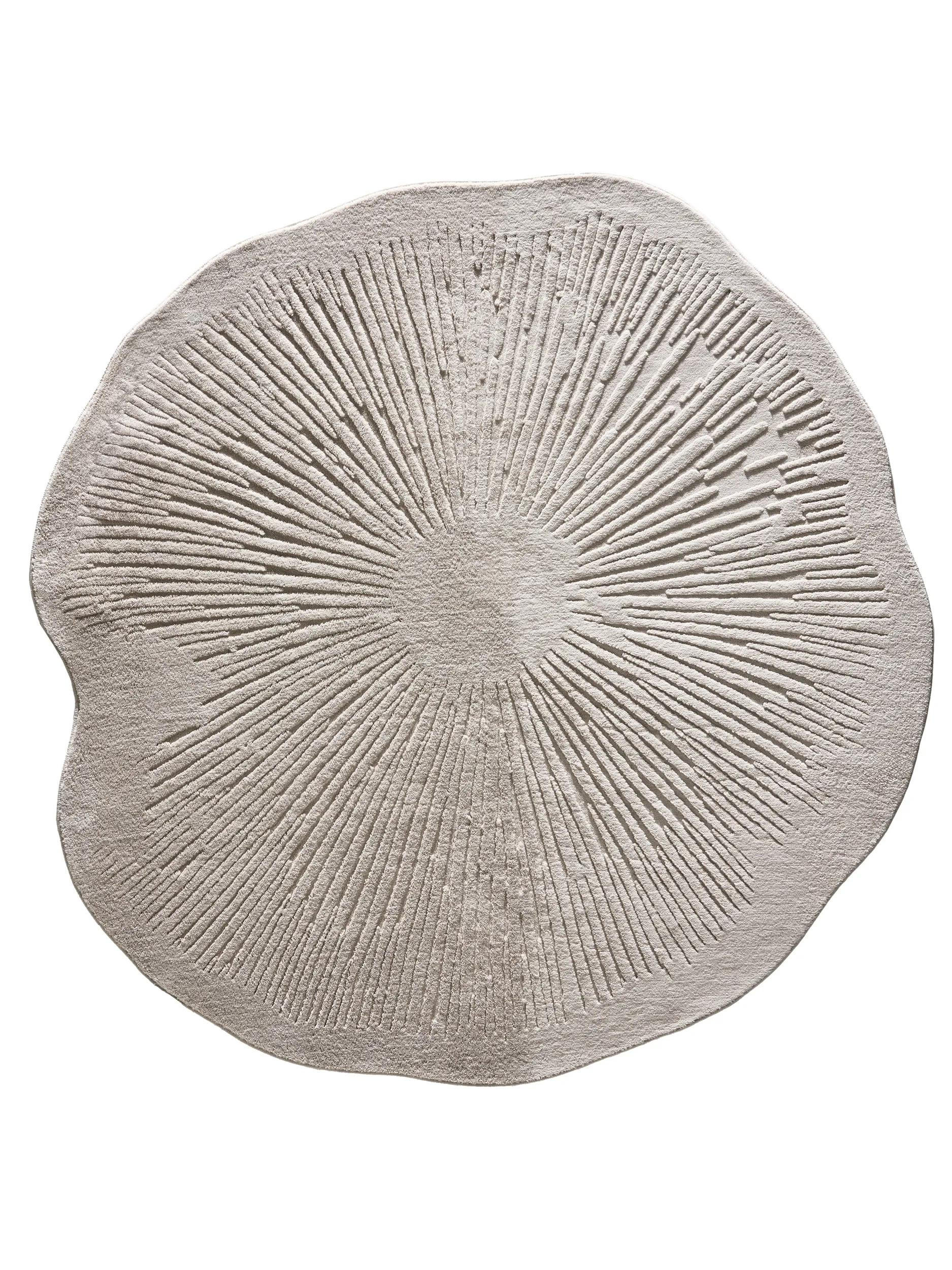 TEPPICH Pam waschbar Grau ø 200 cm rund - Grau, Kunststoff/Textil (200/200cm) - benuta