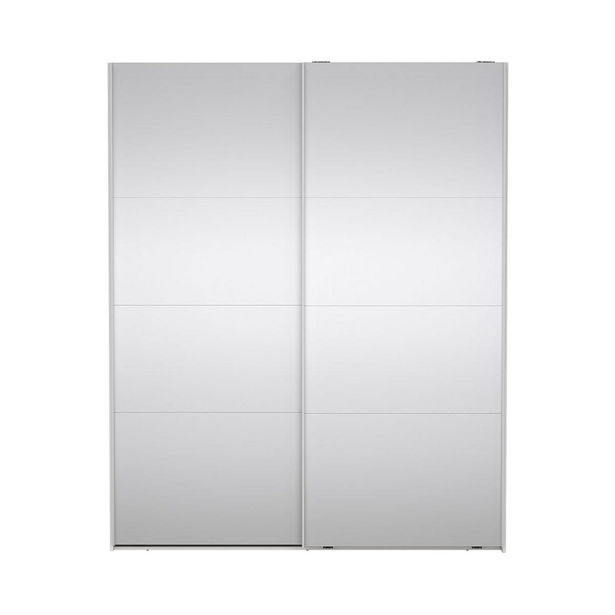 SCHIEBETÜRENSCHRANK, Catania, Weiß, Holzwerkstoff, 179 x 67 x 221 cm - Weiß, Holzwerkstoff (179/221/67cm) - ebuy24