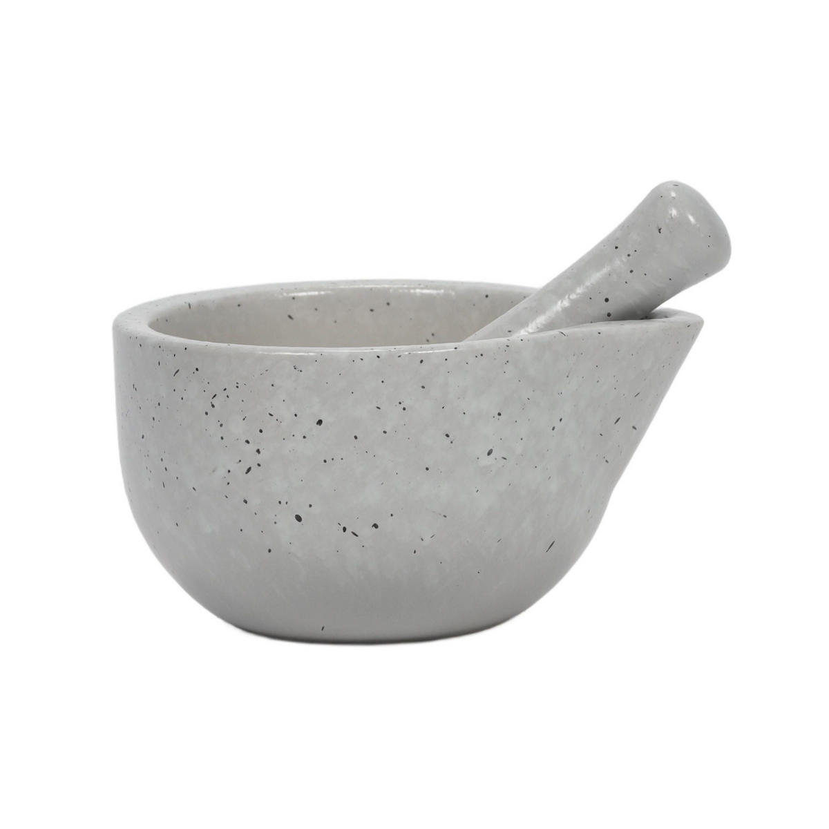 KÜCHENMÖRSER mit Stößel 11,4/11,4/10 cm - Grau, Keramik (11.4/10/11.4cm) - Excellent Houseware