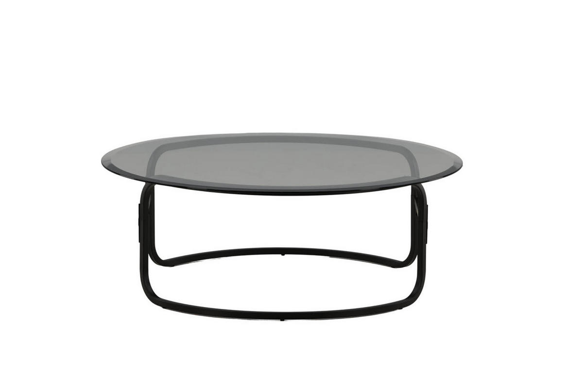 COUCHTISCH Ø110cm - Schwarz, Holzwerkstoff (110/110/40cm) - ebuy24