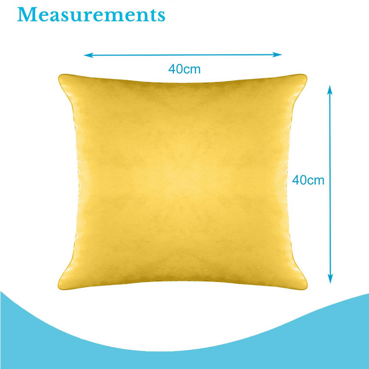 KISSENHÜLLEN-SET (2-tlg.) 40/40 cm (Gelb) - Gelb, Textil (40/40cm) - Intirilife