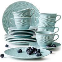 KAFFESERVICE CMIELOW SOFIA Kombiservice - Hellblau, Keramik (21/7.5/21cm) - KONSIMO®