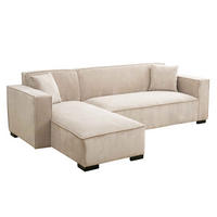 SOFA 3-Sitzer, Weiß - Weiß, Textil (160/247cm) - Oviala
