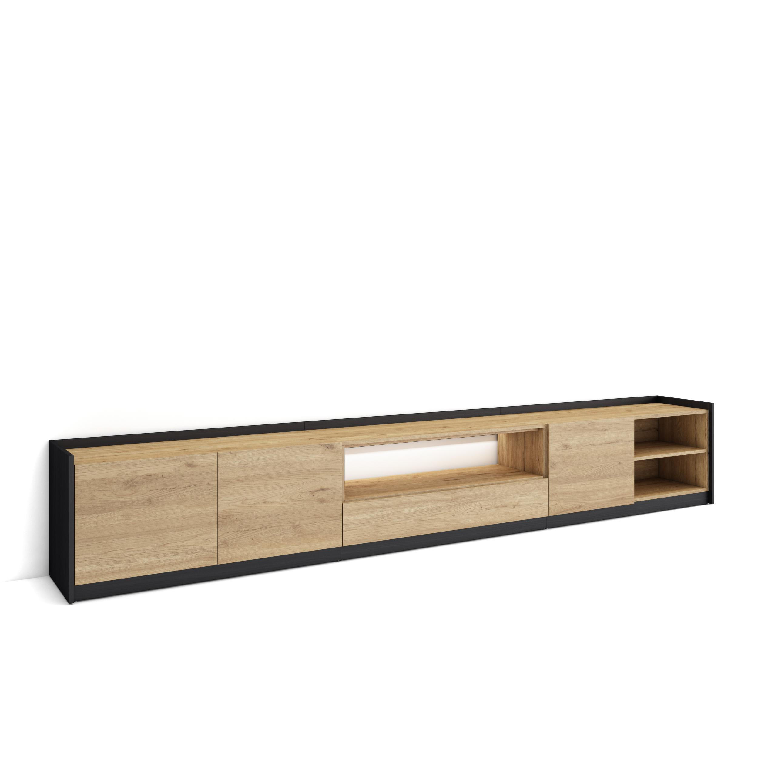 Skraut Home Lowboard, Eiche 310x50x37 cm