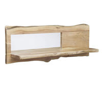 WANDREGAL Akazie 121x22x38 natur lackiert PURE ACACIA #705 - Naturfarben, Holz (121/38/22cm) - Massivmoebel24