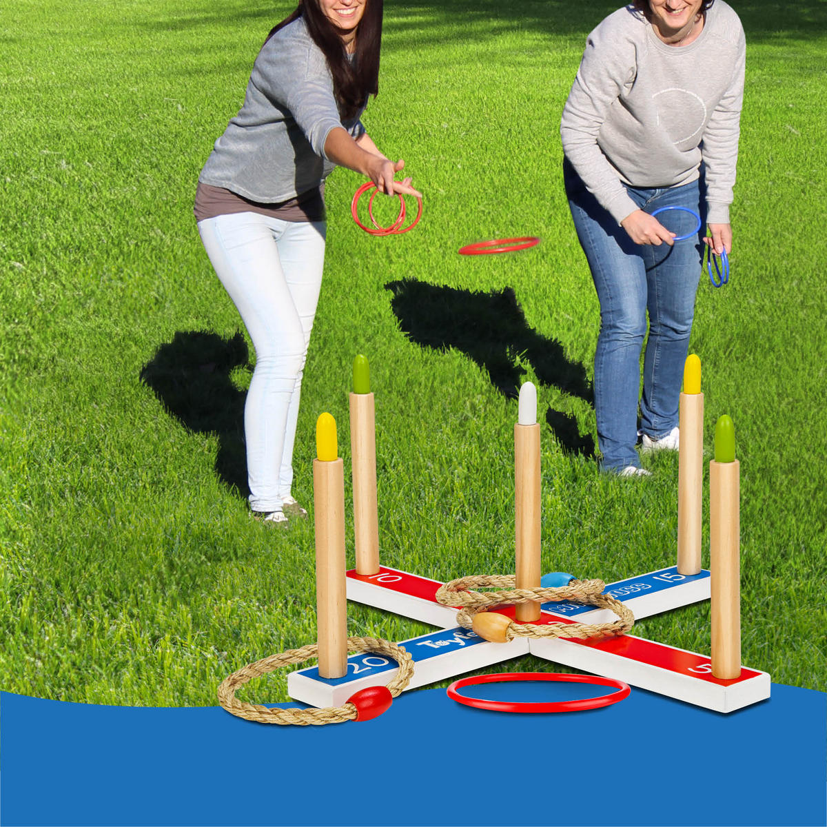 WURFSPIEL Mitty Toss - Multicolor, Holz (5/42cm) - Toyfel