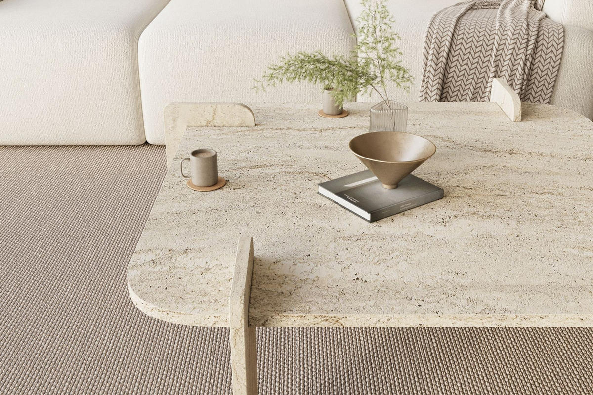 COUCHTISCH woog beige - Beige, Holz (90/90/35cm) - Habitat Garten