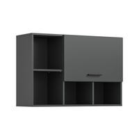 HÄNGESCHRANK Mixx (B/H/T: ca. 95/64/34 cm) in anthrazit/anthrazit - Anthrazit, Holzwerkstoff (95/64/34cm)