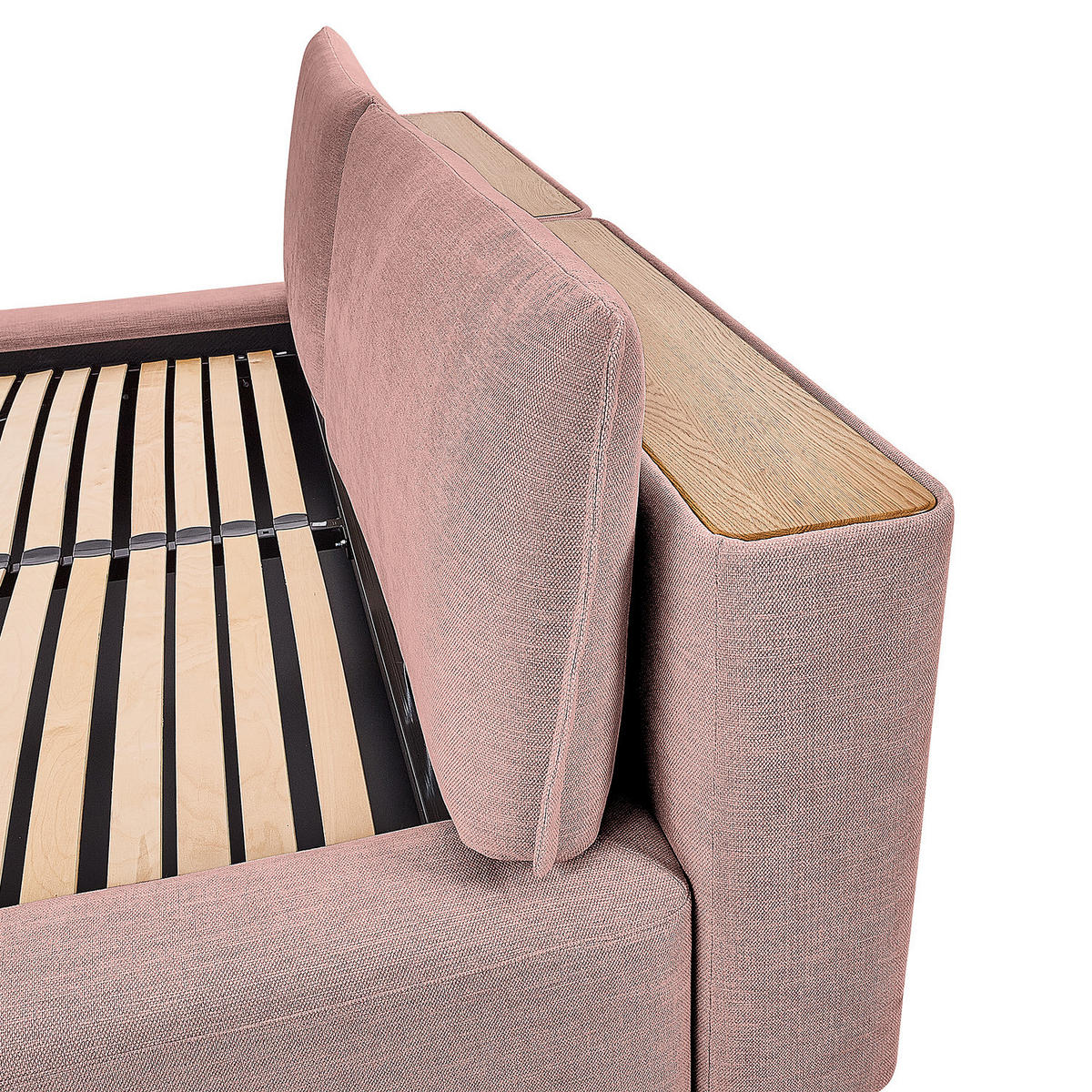 POLSTERBETT - Mauve, Textil (140/200cm) - home24