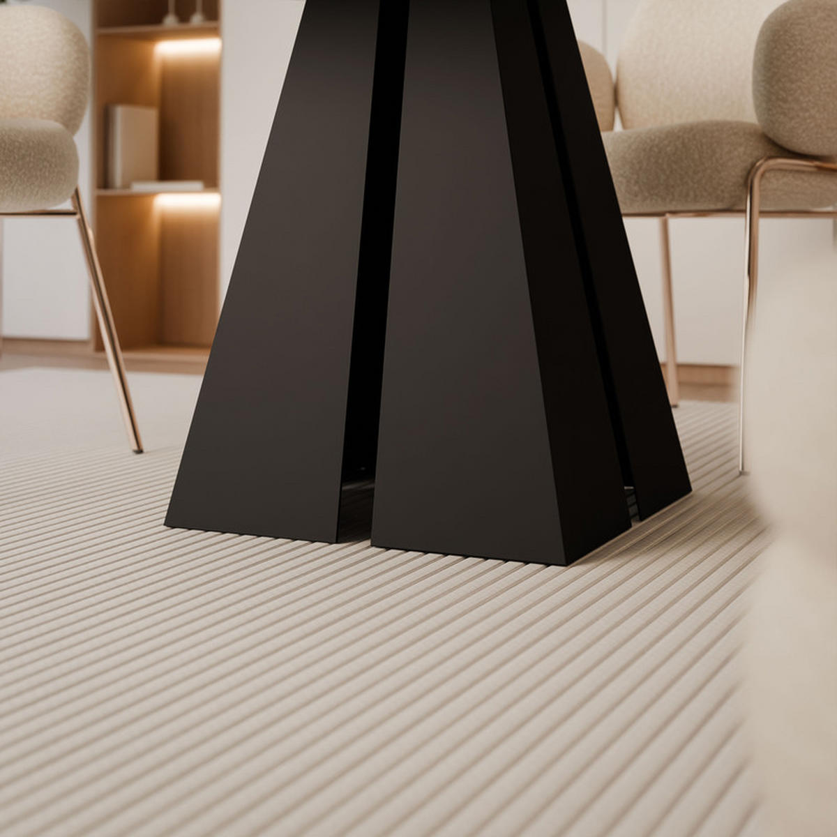 AUSZIEHTISCH ZELO 100/50/76 cm mit Metallgestell, Schwarz / Weiß - Schwarz/Weiß, Holzwerkstoff/Metall (50/100/76cm) - Idohome